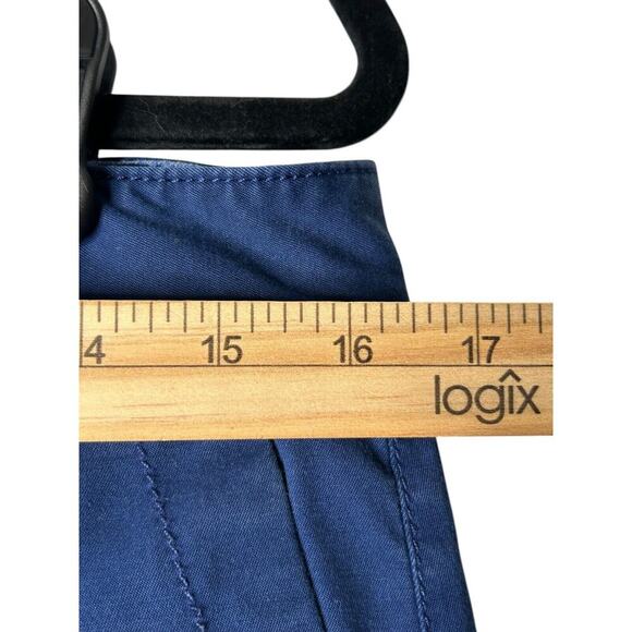 Talbots The Weekend Chinos Dark Blue Size 8 Cotton Blend Straight Leg Mid Rise - Picture 10 of 13